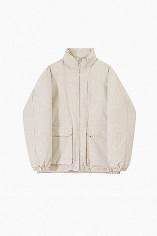 loose stand collar versatile jacket