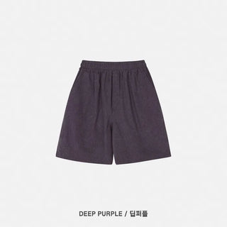 Pigmented elastic waist pants
