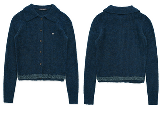 [Moromoro2] Wool Blend Collar Cardigan