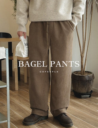 [Fleece-lined] Bagel Corduroy Waist Pants (5 colors, M~XL)