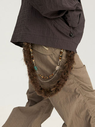 [Monterest] Detachable Triple Chain Beaded Pants Chain