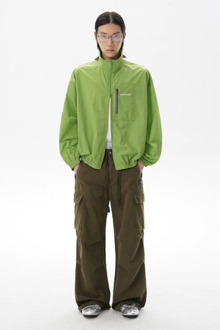 [MASONPRINCE] Lightweight Nylon Stand Collar Jacket