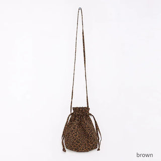 Leopard print shoulder bag