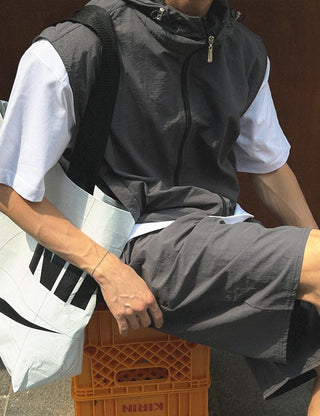 Hooded Vest and Shorts Set (4 colors)