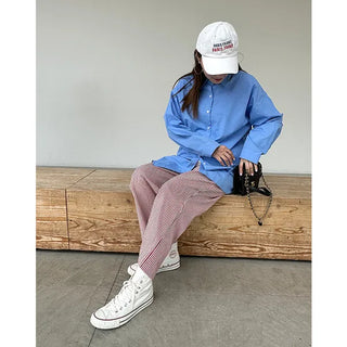 Oversized cotton shirt