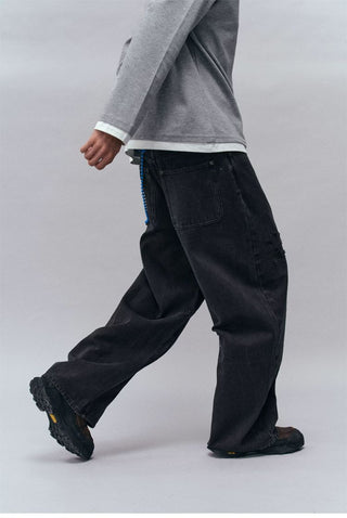 [Monterest] Distressed Washed Cotton Work Pants