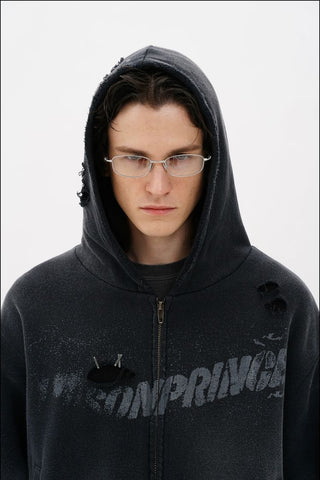 [MASONPRINCE] Double-layer Loose Sweatshirt Set
