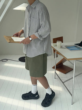 Norton Oversized Cool Stripe Shirt
