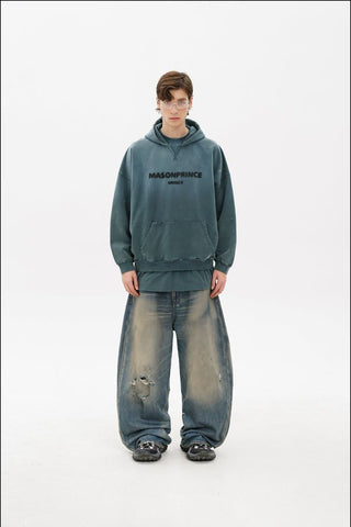 [MASONPRINCE] Layered Sweatshirt Set
