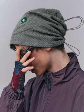 [Monterest] Fleece Beanie with Dual Track Drawstring