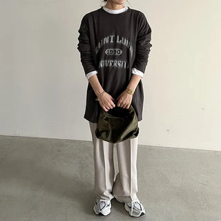 Lettering Washed T-Shirt