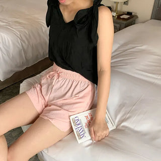 Ribbon sleeveless blouse