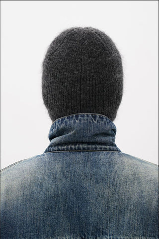 [MASONPRINCE] Wide Brim Mohair Blend Beanie