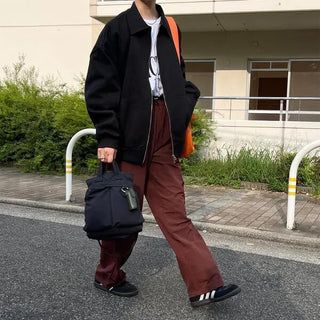 Double-zip cotton jacket