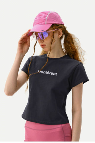 [Monterest] Slim Fit Logo Crewneck T-Shirt