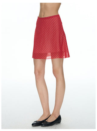 [NECY] Coco Red Mesh Dot A