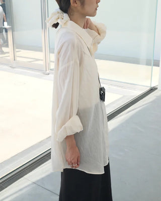 Sheer oversized shirt