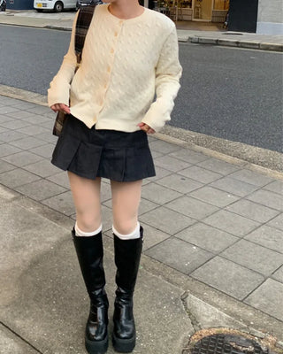 Twisted Round Cardigan