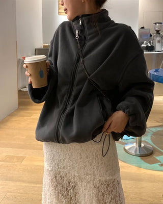 Basic fleece zip-up
