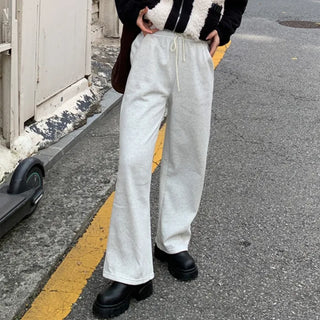 Brushed two-tone banding pants