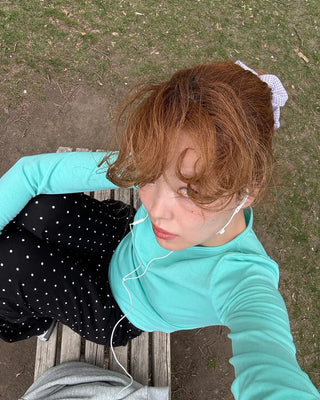 Colorful slim long-sleeved T-shirt