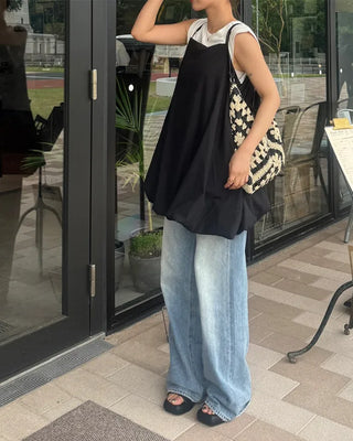 Volume Fit Sleeveless Mini Dress