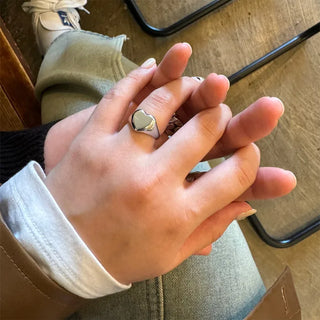 Round Heart Ring