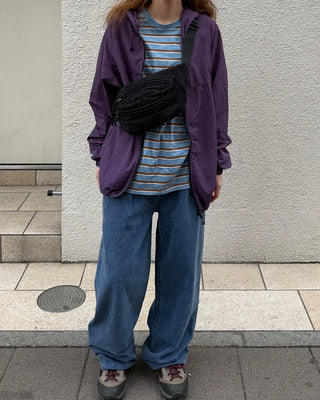 Pintuck Wide Denim Pants