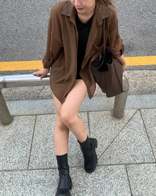 Sheer Loose Fit Shirt