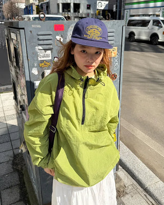 Yellow Stitch Camp Cap