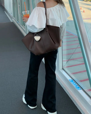 Strap Point Shoulder Bag