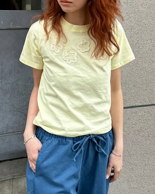 Cotton pants with elastic waistband
