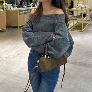 Suede mini bag