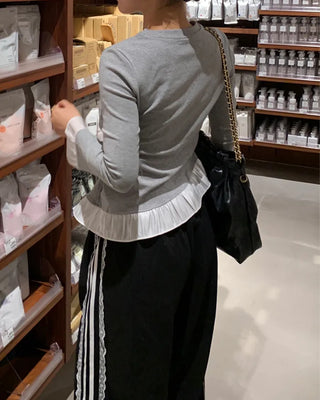 Side lace-line jogger pants