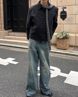 Suede-colored quilted jacket
