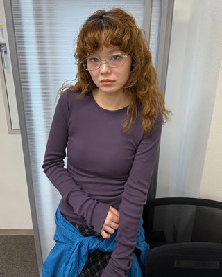 Square metal simple glasses