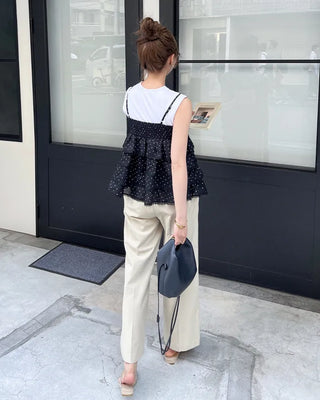 Polka Dot Can-Can Camisole
