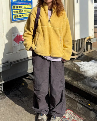 Nylon Parachute Wide Pants