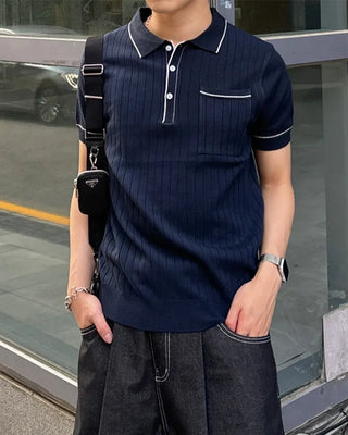 Stitched short-sleeved shirt
