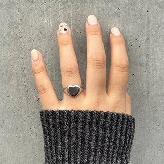 Round Heart Ring