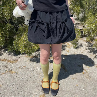 See-through knee-high socks