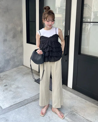 Polka Dot Can-Can Camisole