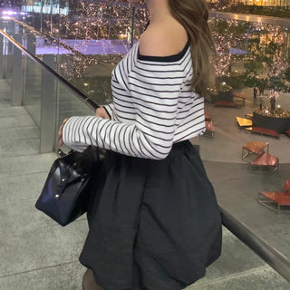 Asymmetrical Button Knit