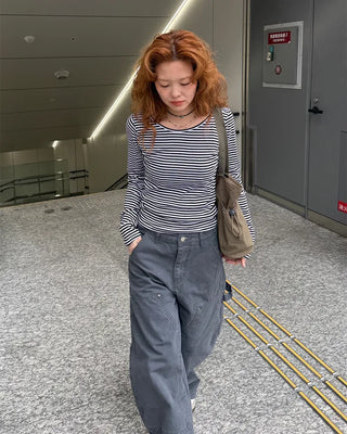 Wide Caper Cotton Pants