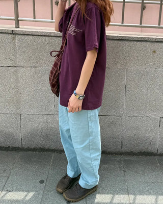 Cotton Curved Pants