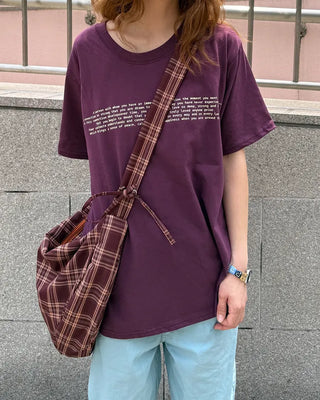 Lettering Half T-shirt