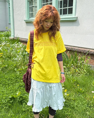 Lettering Half T-shirt