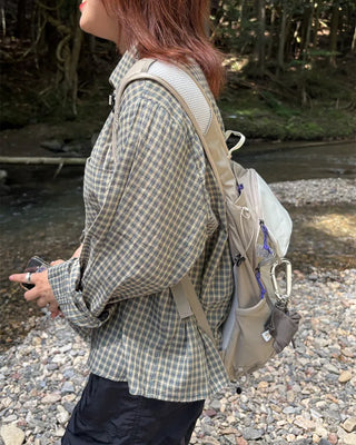 Linen cropped shirt