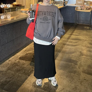 Simple suede tote bag