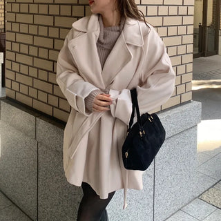 High-neck half coat